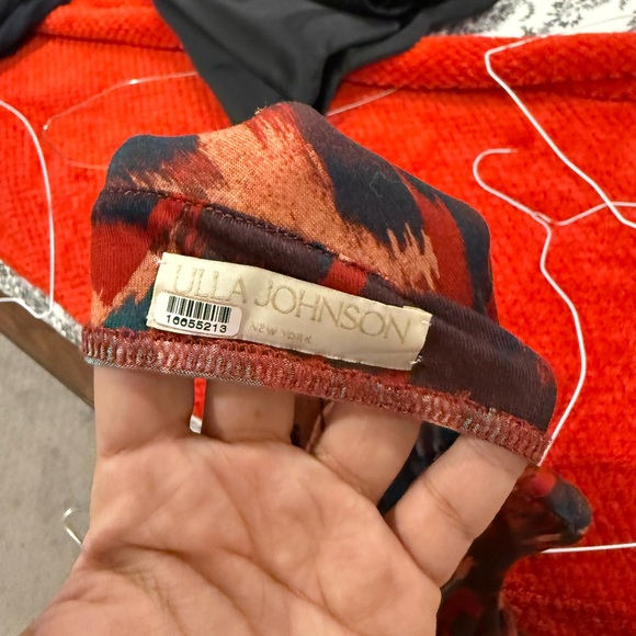 SOLD Ulla Johnson Red and Blue Maxi Dress Size Small - Picture 7 of 8